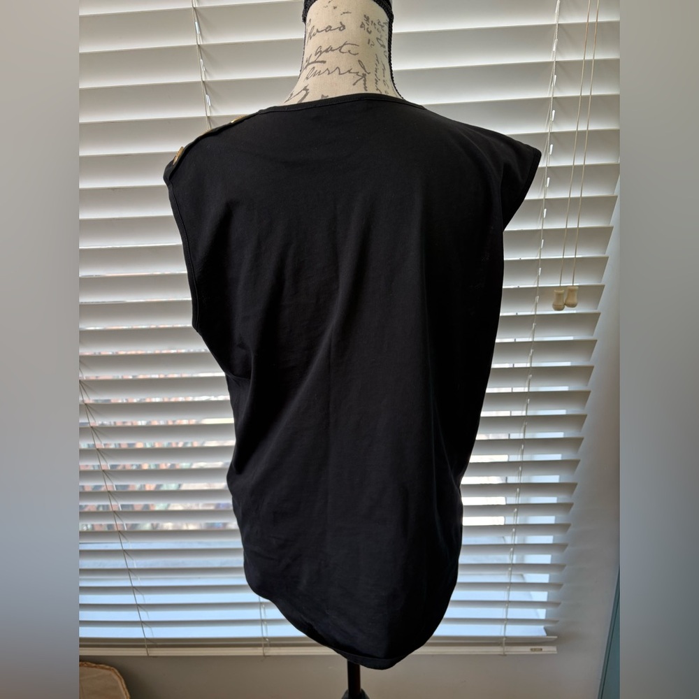 NWOT Balmain Cotton Logo Graphic Tank - Picture 6 of 10